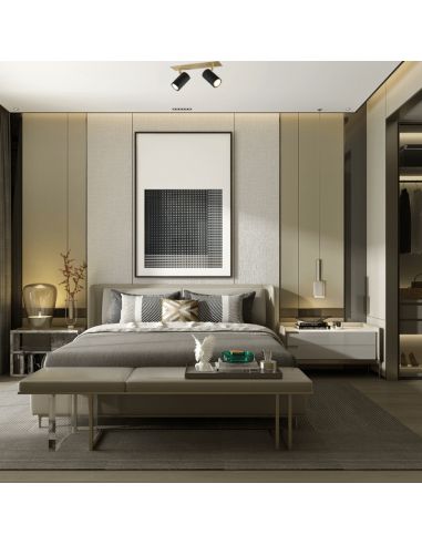 Faixa de teto duplo ambiente Marley preta e dourada