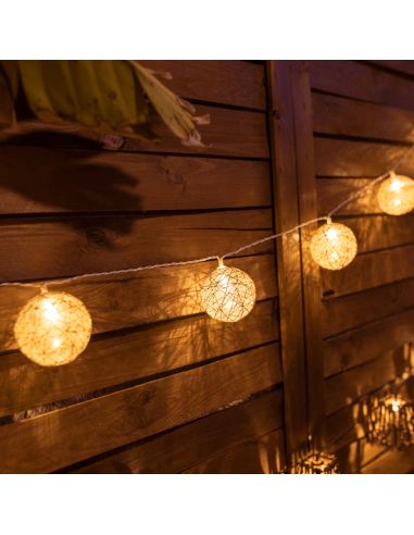 Guirlande ronde en jute tissé Pallina New Garden