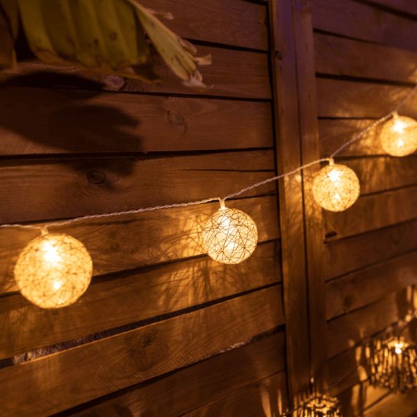 Guirlande ronde en jute tissé Pallina New Garden