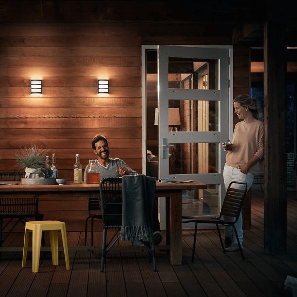 Luminária de parede externa Python antracite