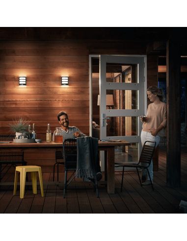 Luminária de parede externa com sensor de ambiente Python