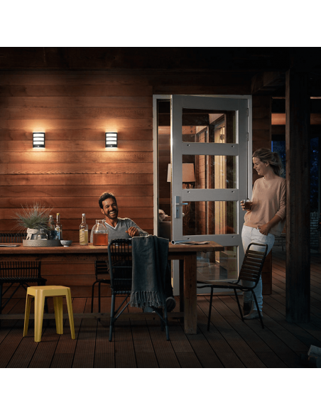 Aplique de pared exterior con sensor Python ambiente