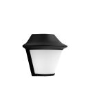 Aplique exterior negro Serres 1xE27
