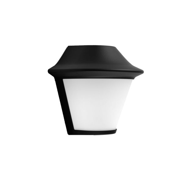 Candeeiro de parede exterior preto Serres 1xE27