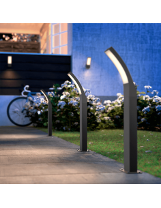 Baliza LED para jardín Splay antracita 2