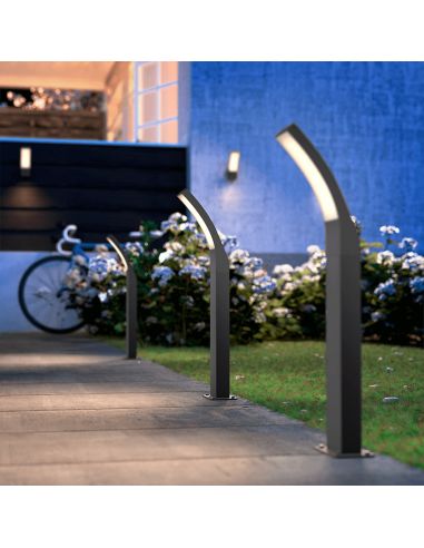 Baliza LED para jardín Splay antracita ambiente