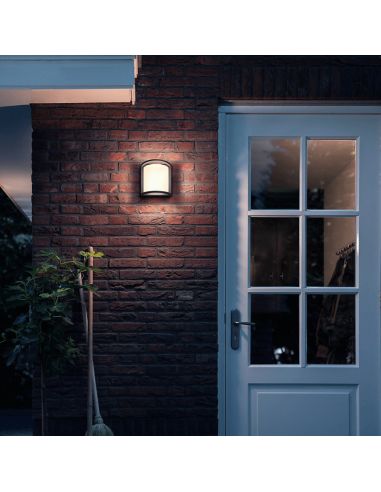 Aplique de pared exterior antracita Samondra Philips