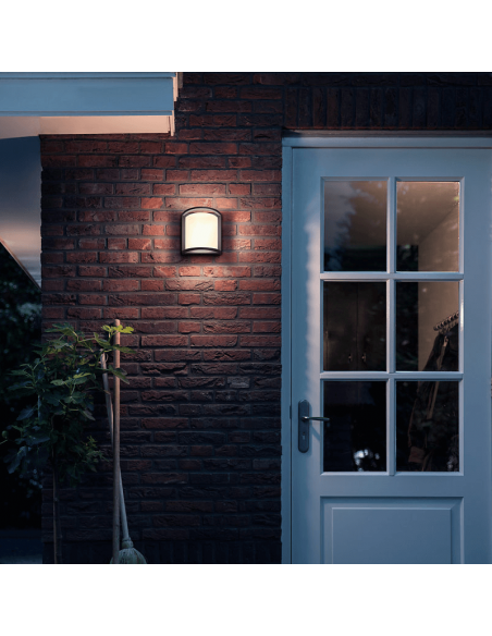 Aplique de pared exterior antracita Samondra Philips