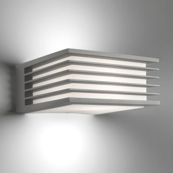 Aplique exterior de aluminio Shades gris ambiente