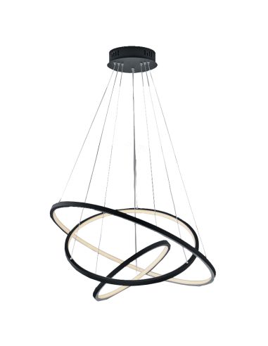 Lámpara LED colgante wifi Aaron antracita