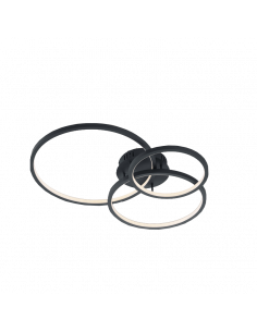 Plafón LED smart Aaron antracita 36,5W