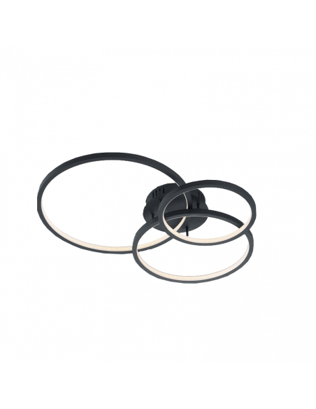 Plafón LED smart Aaron antracita 36,5W