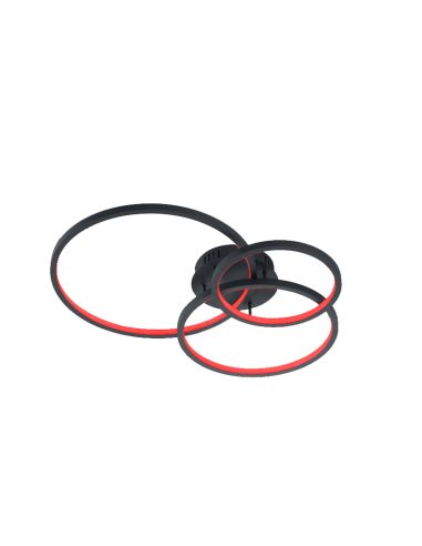 Plafón LED smart Aaron antracita 36,5W wifi