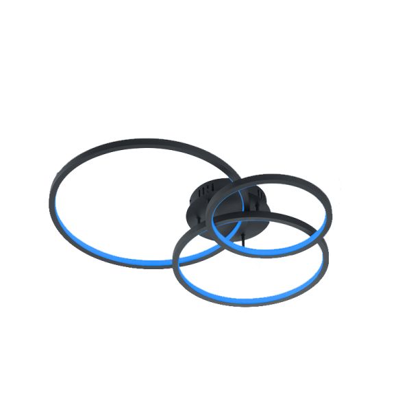 Plafonnier LED Smart Aaron anthracite 36,5W RVB