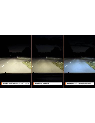 Lâmpadas D3S Cool Blue Intense Nex Generation luz branca LED aparência 6.200K + 150% mais luz Duo Embalagem 2 Unidades