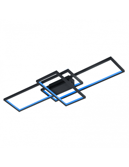 Plafonnier LED RGB Minimaliste Wi-Fi Thiago 36W Anthracite