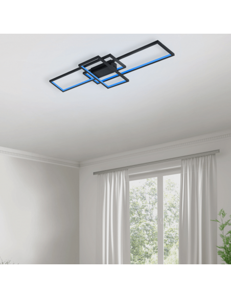 Antracite Thiago 36 W Wi-Fi Minimalista LED Luz de teto RGB Ambiente