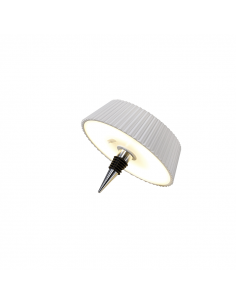 Lámpara de mesa exterior portátil Relax blanca