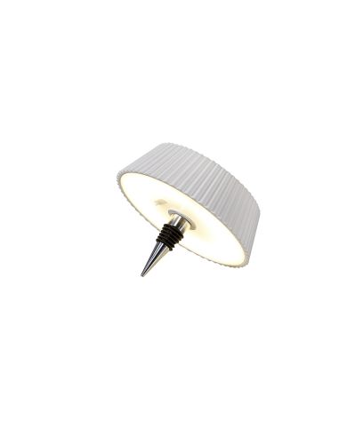 Lámpara de mesa exterior portátil Relax blanca