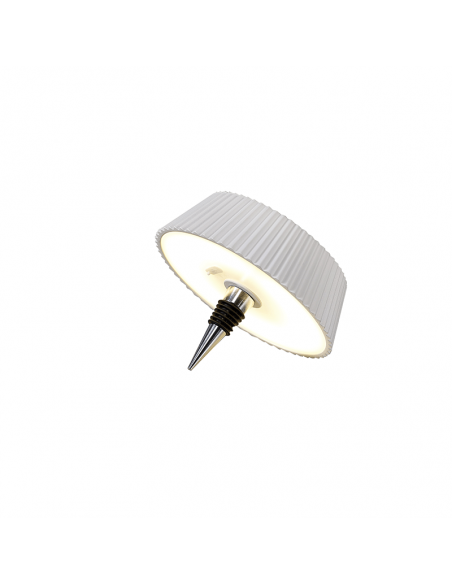 Lámpara de mesa exterior portátil Relax blanca