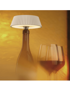 Lámpara de mesa exterior portátil Relax blanca 2