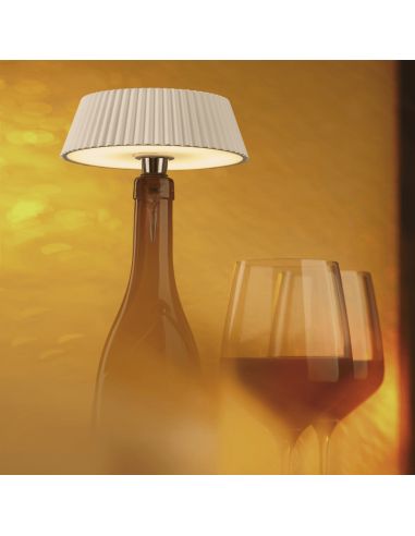 Lámpara de mesa exterior portátil Relax blanca ambiente