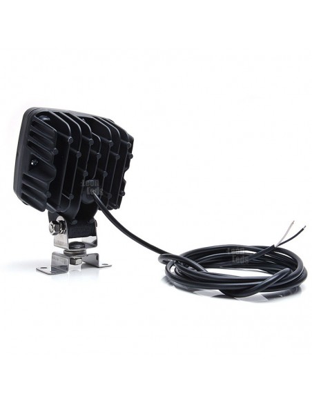 50W Was LED Square Farol para caminhão trator reboque industrial máquinas agrícolas multivoltagem à prova d'água | leonleds