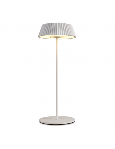 Lámpara de mesa exterior portátil Relax blanco