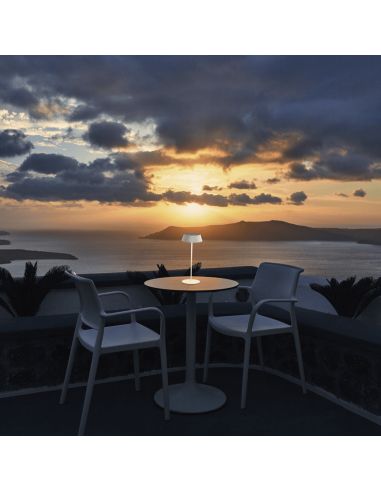 Lámpara de mesa exterior portátil Relax blanco ambiente