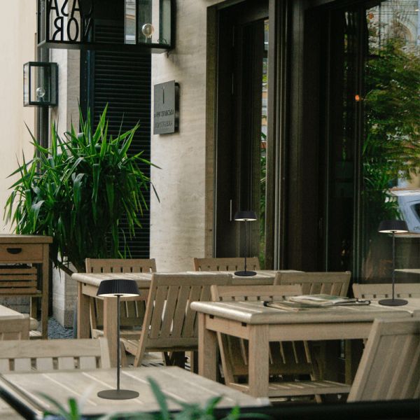 Ambiente Candeeiro LED recarregável para exterior Relax negran 7934 8435153279344 | leonleds