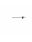 Aplique LED minimalista Tobago negro pequeño