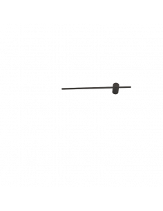 Aplique LED minimalista Tobago negro pequeño