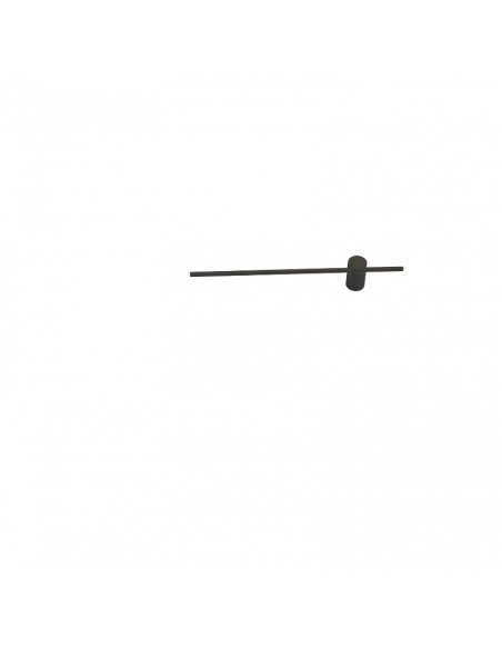 Aplique LED minimalista Tobago negro pequeño