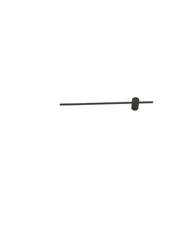 Aplique LED minimalista Tobago negro mediano