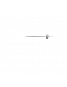 Aplique LED de metal Tobago blanco pequeño