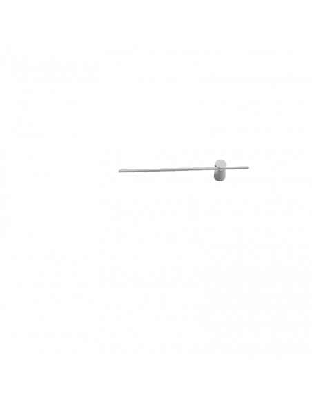 Aplique LED de metal Tobago blanco pequeño