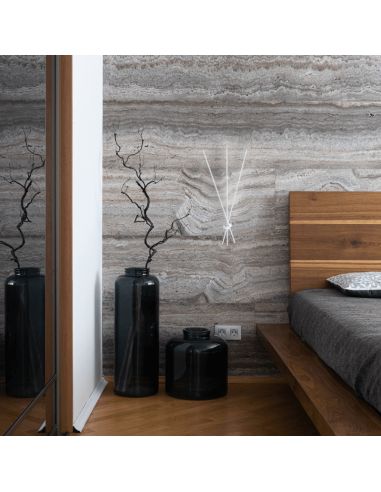 Aplique LED de metal Tobago blanco ambiente Mantra