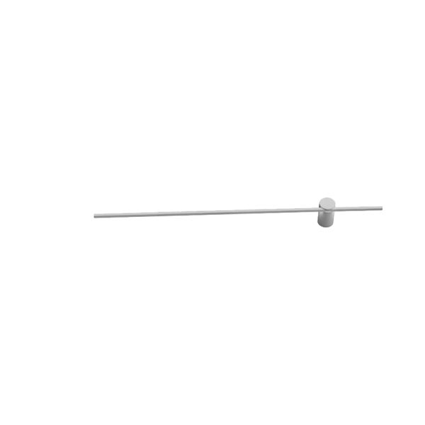 Aplique LED de metal Tobago blanco mediano