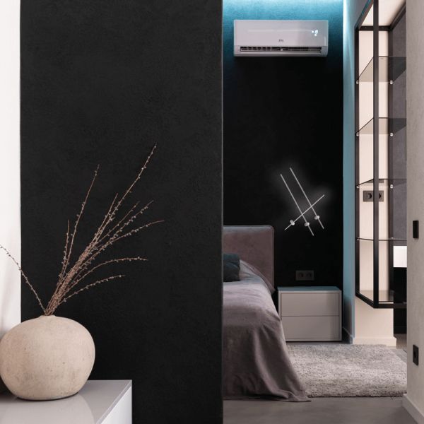 Luz de parede LED de metal branco ambiente Tobago