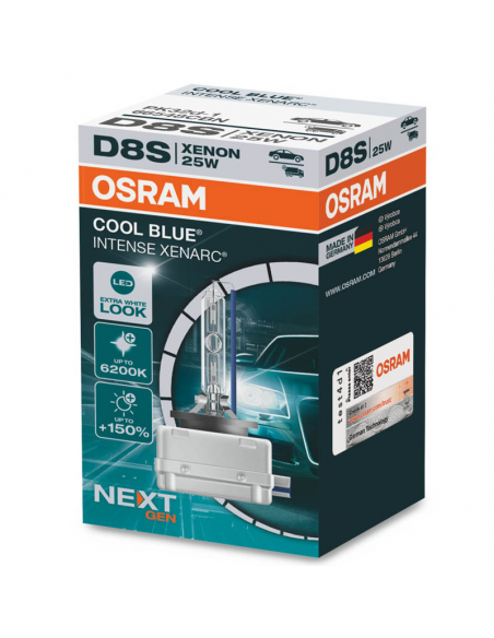 Lâmpada Xenon D8S Cool Blue Intense Next Generation 66548CBN Osram | leonleds