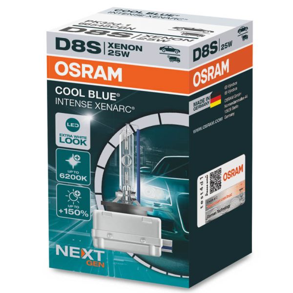 Bombilla Xenon D8S Cool Blue Intense Next Generation 66548CBN Osram | LeonLeds
