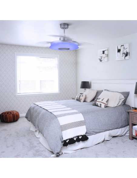 Ventilador LED Gaby RGB con motor DC