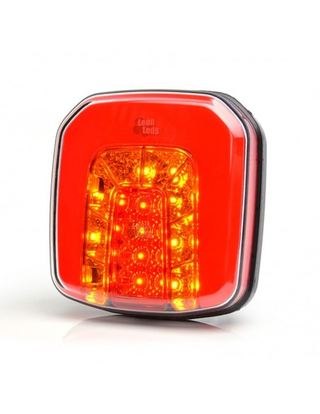 Piloto Trasero LED 3 o 4 funciones pequeño para remolque de coche, remolque agrícola de Was | LeonLeds Iluminación
