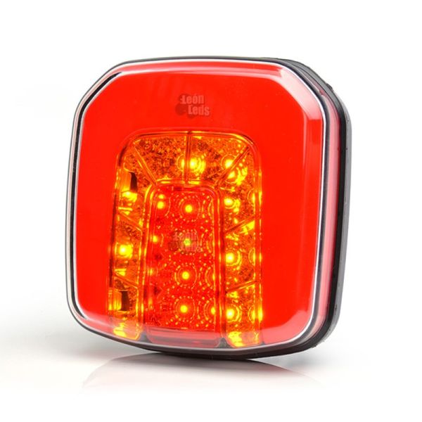 Petit feu arrière LED 3 ou 4 fonctions pour remorque de voiture, remorque agricole de Was | Éclairage LeonLeds