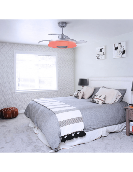 Ventilateur LED Gaby RGB avec moteur DC et haut-parleur