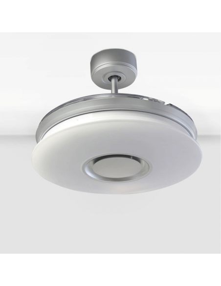 Ventilador Gaby RGB LED com motor DC e alto-falante retrátil