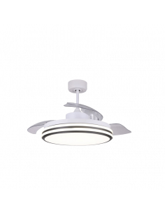 Ventilateur de plafond LED dimmable DC Louis blanc