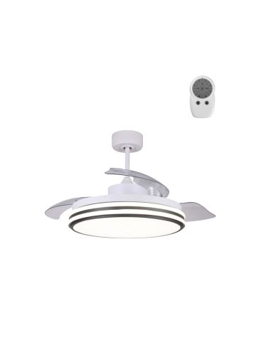 DC Louis LED ventilador de teto controle remoto regulável