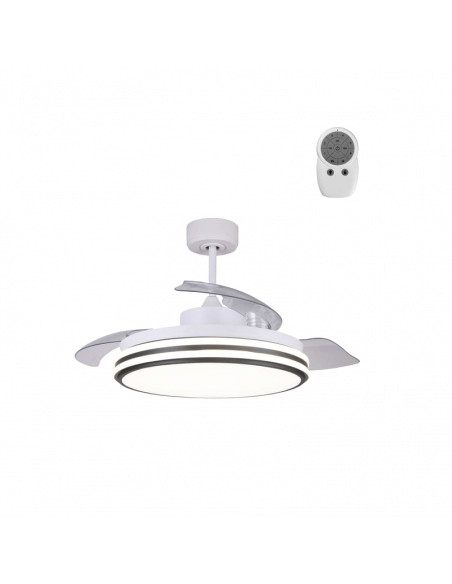 Télécommande dimmable pour ventilateur de plafond LED DC Louis