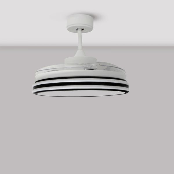 Ventilador de teto LED regulável DC Louis com lâminas dobráveis